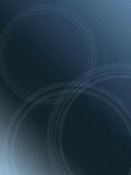 Abstract navy-blue background with translucent circles and flowing lines, c.. Stock Illustration