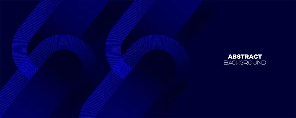 Abstract Navy Blue Gradient with Glowing Lines Geometric Diagonal Background Stock Illustration