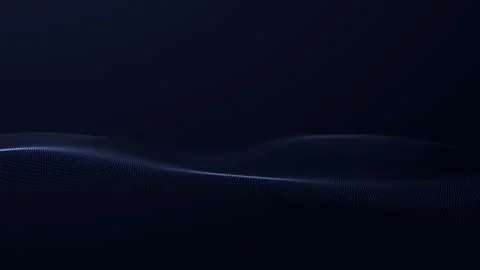 Abstract navy blue wave. Smooth deep space blue background. Liquid digital .. Stock-Footage 333974444