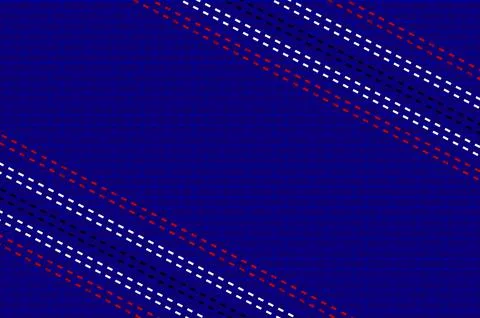 Abstract Navy Brick Background With Red White And Black Diagonal Dashed Str.. Stock Illustration