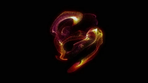 Abstract nebula animation on a black background. Stock Footage 168207051