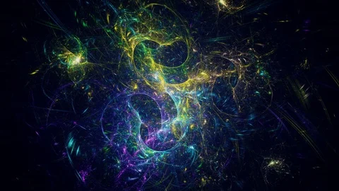 Abstract Nebula Flying in space. 4K is motion footage for scientific films and Stock Footage 106109978