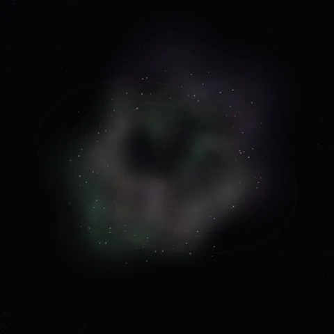 Abstract Nebula Galaxy Swirl - Cosmic Space Energy Flow Background Footage Stock Footage 345689352