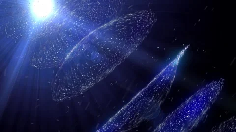 Abstract Nebula Rings Spherical Motion Background Stock Footage 278406756