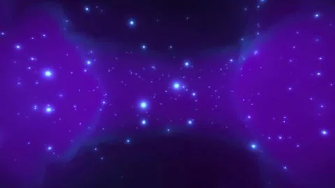 Abstract nebula with stars Illustrazione stock