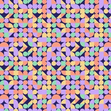 Abstract neo geometric vector pattern Stock Illustration