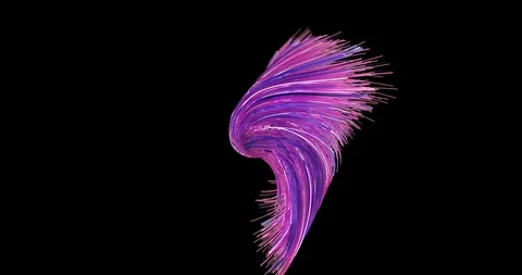 Abstract neon alpha matte lines forming animation motion graphics Stock Footage 96381917