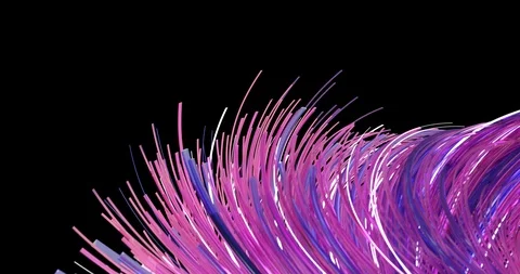 Abstract neon alpha matte lines forming animation motion graphics Stock Footage 96382075