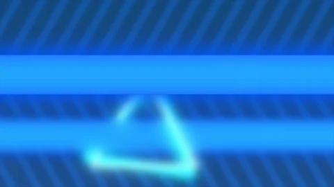 Abstract neon background with 2 moving neon triangles from left to right Stock Footage 127364108