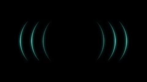 Abstract Neon Background Animation with Cyan Glowing Arcs Stock-Footage 304256288