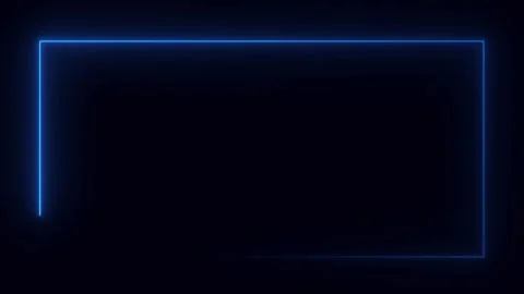 Abstract neon background animation lines boxes forming frame Stock Footage 320918397