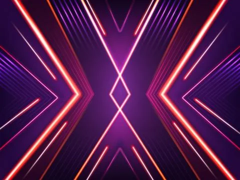Abstract neon background. Bright shining pattern Stock-Illustration