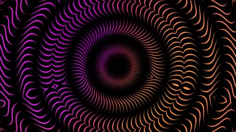 Abstract neon background of circles. 스톡 동영상 274467323