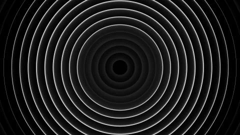 Abstract neon background of circles Stock Illustration