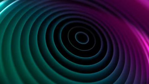 Abstract neon background of circles Illustrazione stock