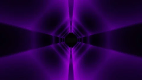 Abstract neon background, flight forward through square corridor, appearing glow Stock Footage 157873348