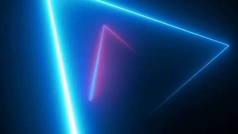 Abstract Neon Background. Glowing Circle Frame. Power Energy. Loop Red, Blue Stock Footage 106777995