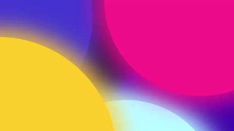 Abstract neon background with glowing circles Stock Footage 183918155
