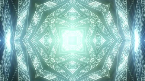 Abstract neon background of kaleidoscope effect. Stock-Footage 82557033