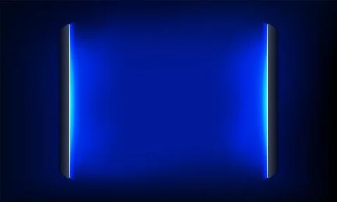 Abstract neon background. Lights line, luminous rays, neon magic sword. Motio イラスト素材