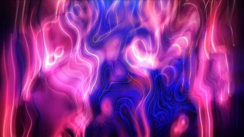 Abstract neon background with moving multicolored stripes, futuristic animation Stock Footage 122578636