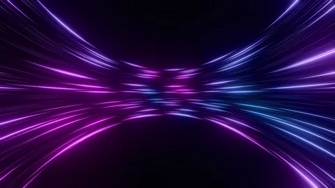 Abstract Neon Blue and Pink Glowing Speed Lines Loop. Futuristic Fiber Optics. Stock Footage 327895945