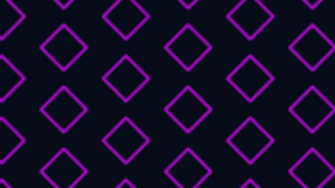 Abstract neon blue diamond pattern background with glowing geometric shapes Stock Footage 333159413
