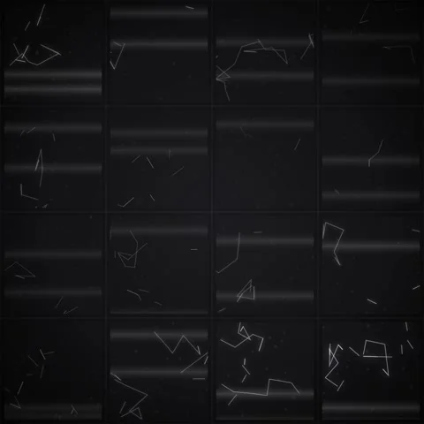 Abstract neon blue digital data flow lines on dark futuristic background Stock Footage 345689245