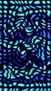 Abstract Neon Blue Distorted Liquid Pattern Background Stockillustratie