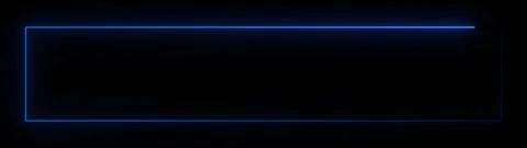 Abstract neon blue horizontal line animation on dark background. 스톡 동영상 334908858