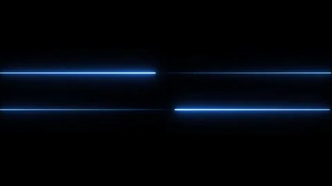 Abstract neon blue horizontal lines moving across black screen creating fut.. Видео 335493576
