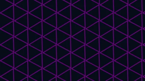 Abstract neon blue triangle pattern background with glowing geometric shapes Stock Footage 333160178