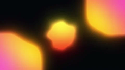 Abstract Neon Bokeh Lights Background, Colorful Soft Glow Circles 库存影片 332927925