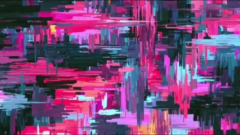 Abstract neon brush strokes sliding across dark canvas cityscape backdrop s.. Vídeos de archivo 339790695