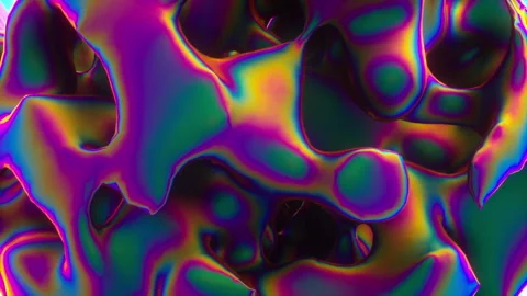 Abstract Neon Chrome Vidéo 152023962