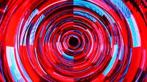 Abstract neon cicles with black empty copy space inside Illustrazione stock