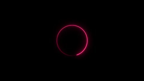 Abstract neon circle loading bar icon animated on background. Stock Footage 332959898