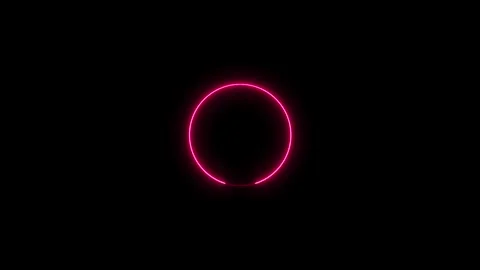 Abstract neon circle loading bar icon animated on background. 스톡 동영상 332959899