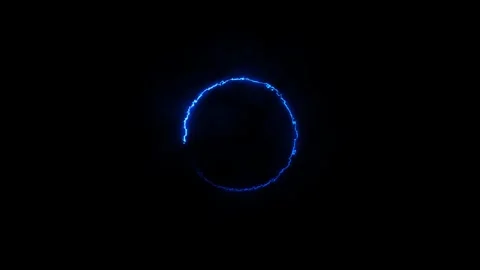 Abstract neon circle loading bar icon animated on background. Stock Footage 332959903