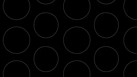 Abstract neon circles are going. Colorful led rounds background LOOP animation. Stock Footage 113854090
