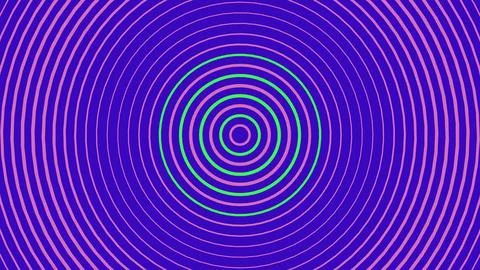 Abstract neon circles pattern with vibrant colors Illustrazione stock