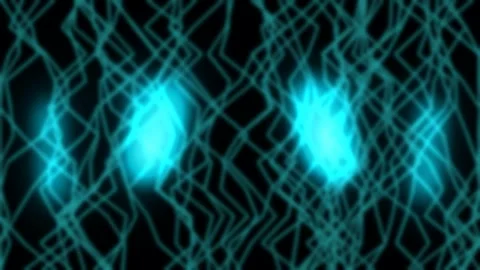 Abstract Neon Circuitry Wave Pattern Technology Background Loop Stock Footage 336881934