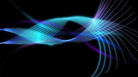 Abstract Neon Colored Lines Stock Illustration
