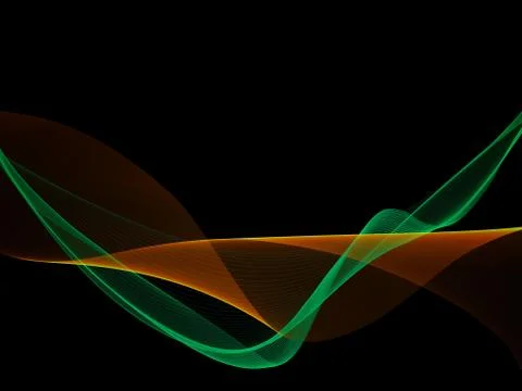 Abstract neon colors wave background Stock Illustration