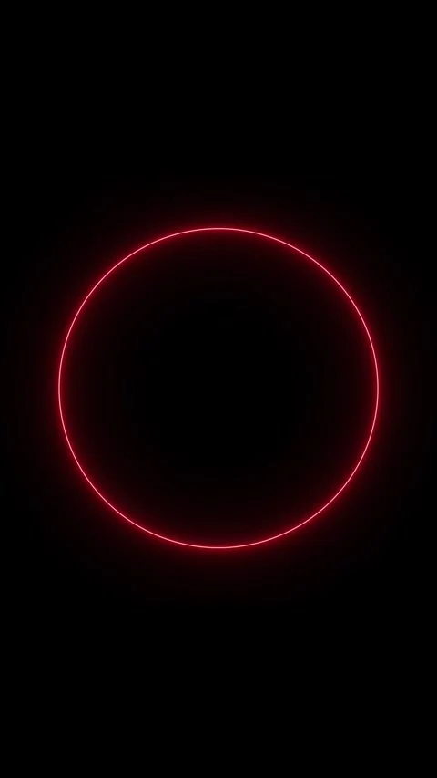 Abstract neon countdown circle interface animation in vertical video format.. Stock Footage 344733054