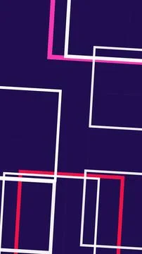 Abstract neon cross geometry with glowing pink, red, and white lines over a.. Ilustração Stock
