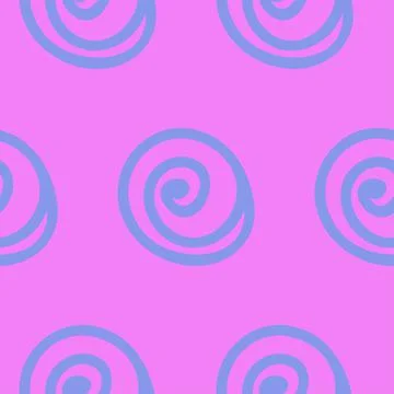 Abstract neon curl seamless pattern, abstract vector Illustrazione stock