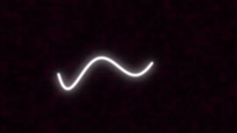 Abstract Neon Curve Motion Graphics in Dark Studio with Subtle Bokeh for Te.. Video stock 342511523