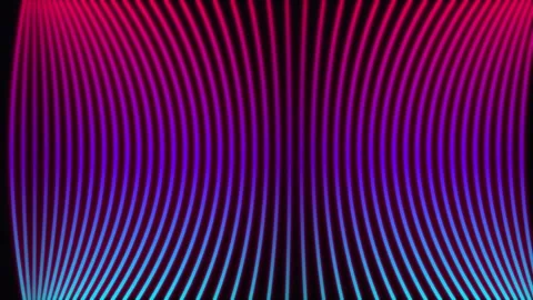 Abstract Neon Curved Lines Animation Stock Footage 342044285