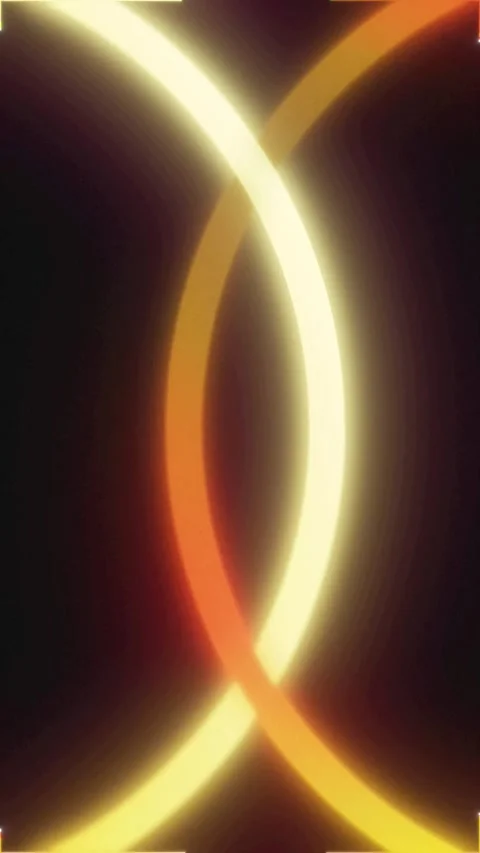 Abstract Neon Curved Lines Intersecting Stock Footage 340454302